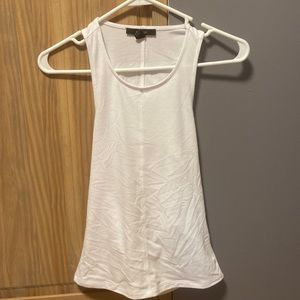 White open back tank top